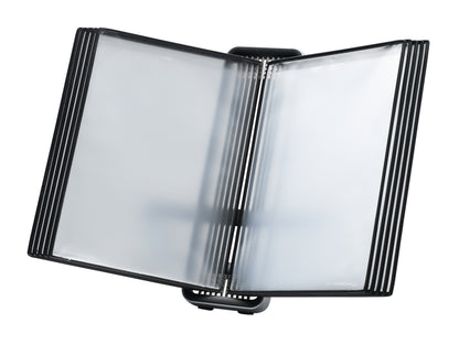 VEO Zichtpaneelsysteem bureau A4 zwart, 10 panelen
