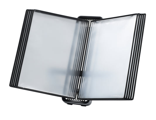 VEO Zichtpaneelsysteem bureau A4 zwart, 10 panelen