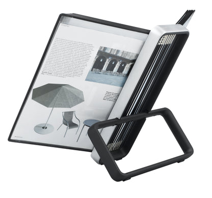 VEO Zichtpaneelsysteem bureau A4 zwart, 10 panelen - 3