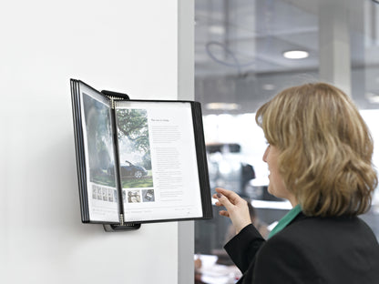 Zichtpanelensysteem wand Tarifold VEO A4 PP zwart - 5