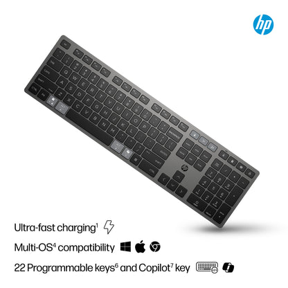 HP 725 Draadloos Oplaadbaar Toetsenbord met Multi-Device Support - 6