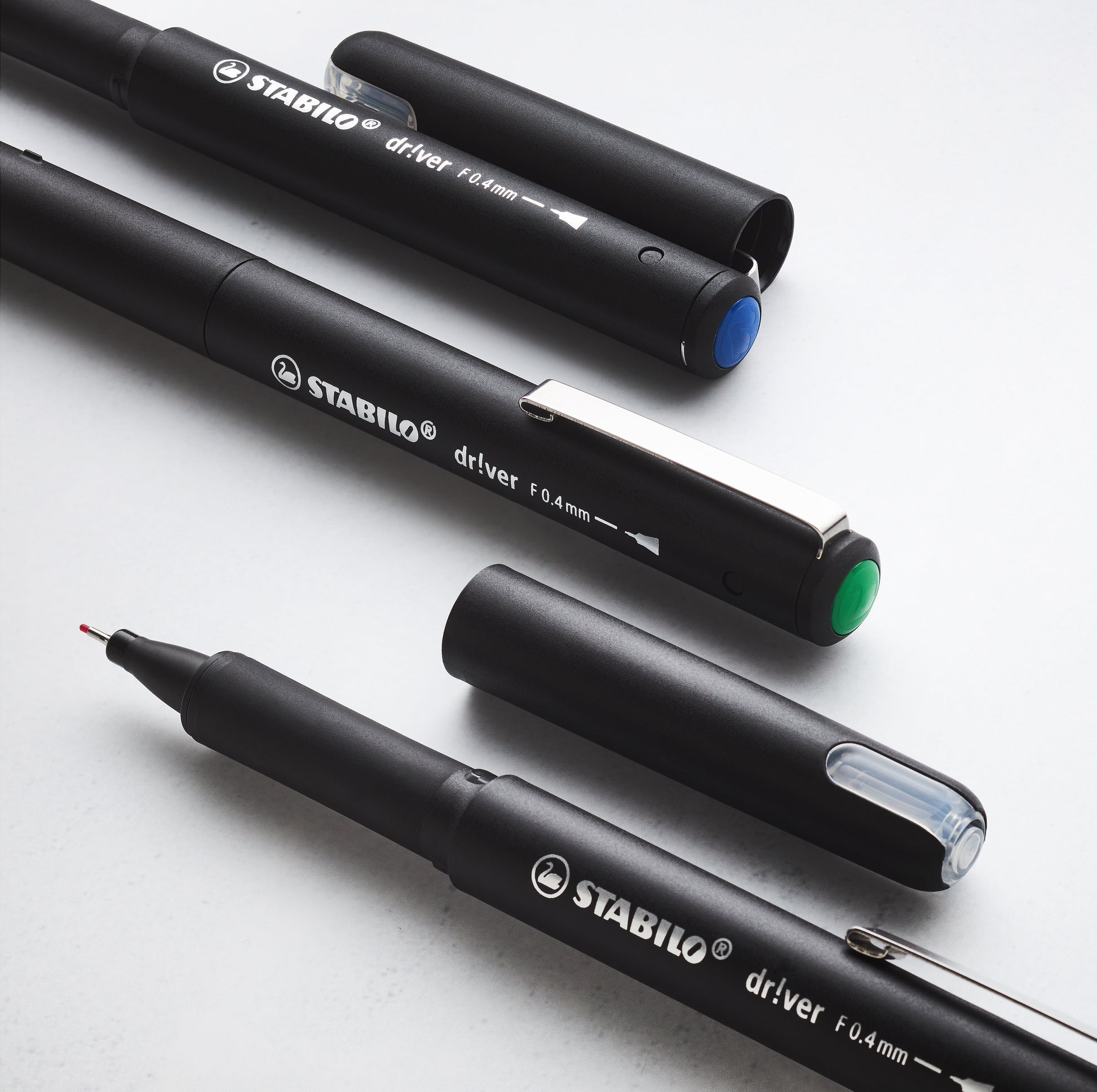 Fineliner STABILO dr!ver Fijn Blauw - 3