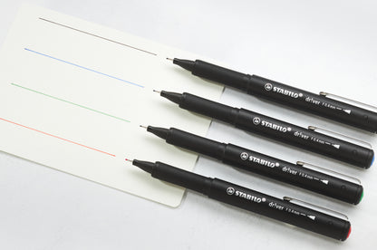 Fineliner STABILO dr!ver Fijn Blauw - 4