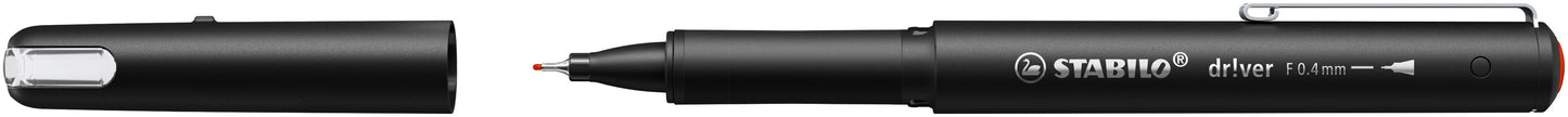 STABILO dr!ver fineliner rood, 0.4mm