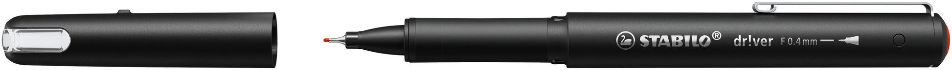 STABILO dr!ver fineliner rood, 0.4mm