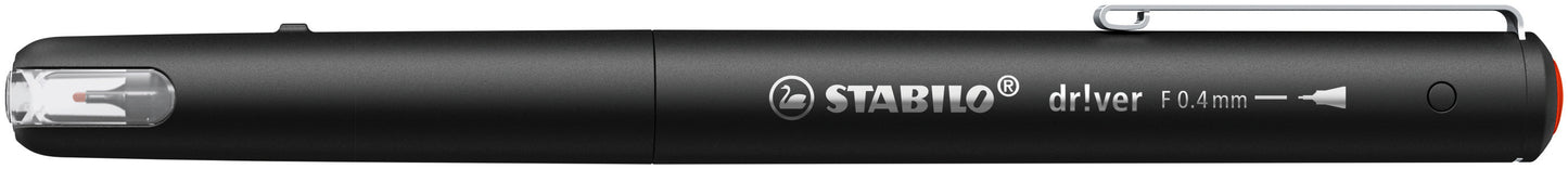 STABILO dr!ver fineliner rood, 0.4mm - 2