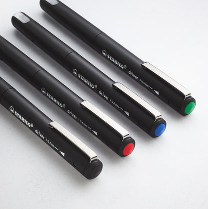 STABILO dr!ver fineliner rood, 0.4mm - 5