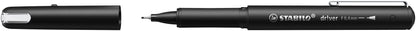STABILO dr!ver fineliner zwart, 0.4mm