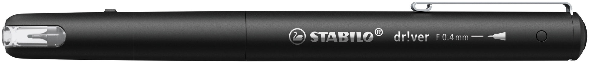 STABILO dr!ver fineliner zwart, 0.4mm - 2