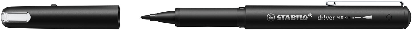 STABILO dr!ver fineliner zwart, 0.8mm