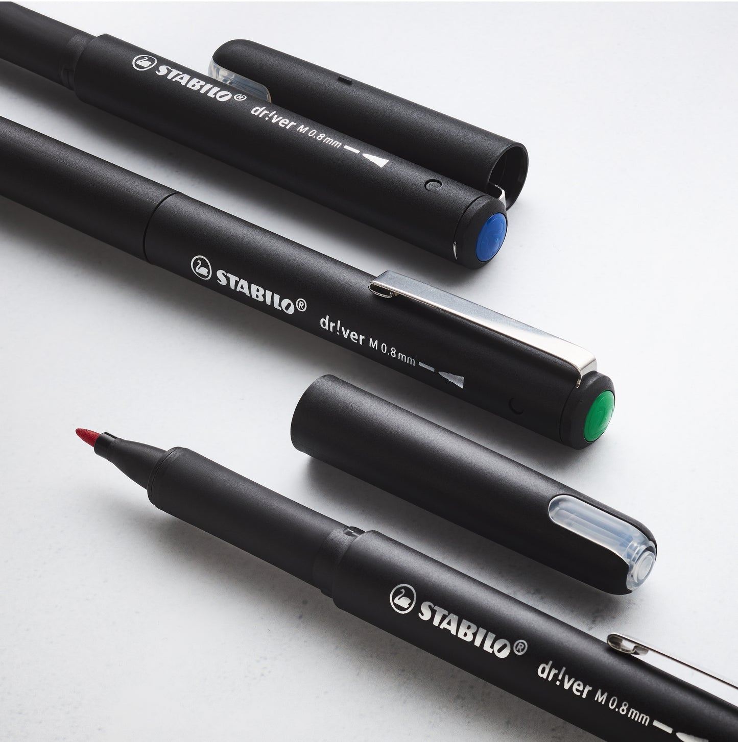 STABILO dr!ver fineliner zwart, 0.8mm - 4