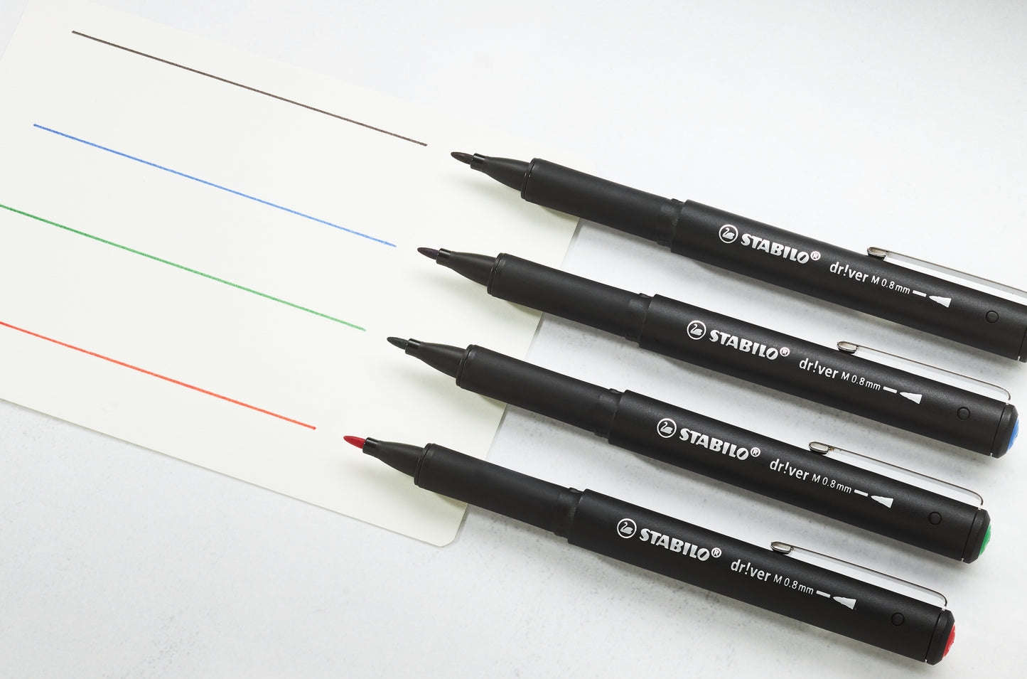 STABILO dr!ver fineliner zwart, 0.8mm - 5