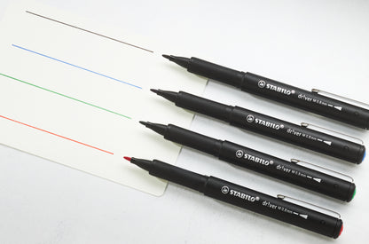 STABILO dr!ver fineliner zwart, 0.8mm - 5