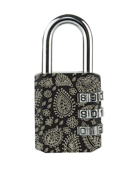 Hangslot Masterlock 3-cijfer combinatie 30mm, assorti patronen
