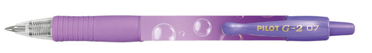 PILOT G-2 Bubble Gelpen Violet, 0.7 mm met Blauw Inkt