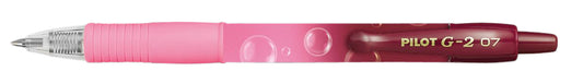 PILOT G-2 Bubble Gelpen Roze, 0.7 mm met Blauwe Inkt