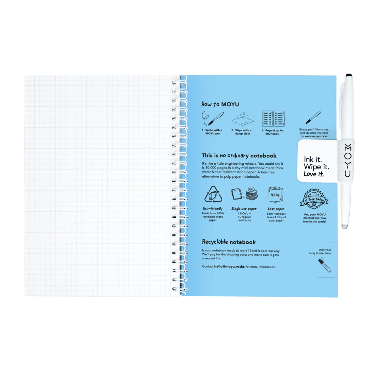 MOYU A5 Hardcover Notitieblok Sky Blue - 4