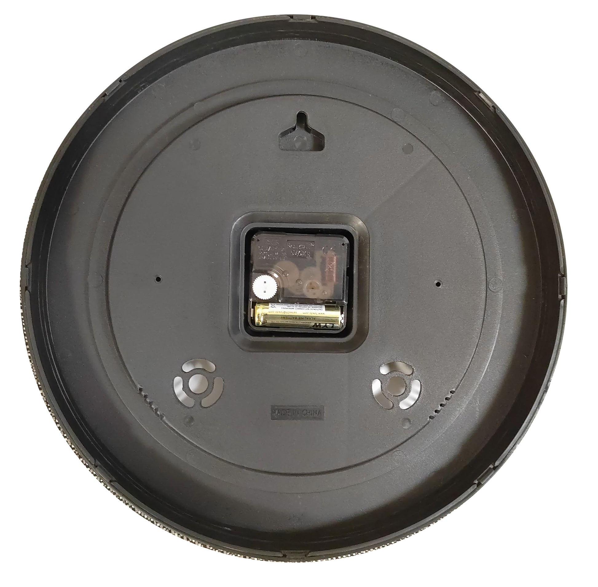 Unilux geluidsloze wandklok, diameter 30,5cm, zwart - 3
