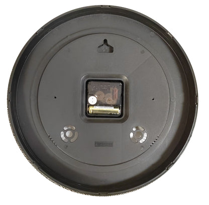 Unilux geluidsloze wandklok, diameter 30,5cm, zwart - 3