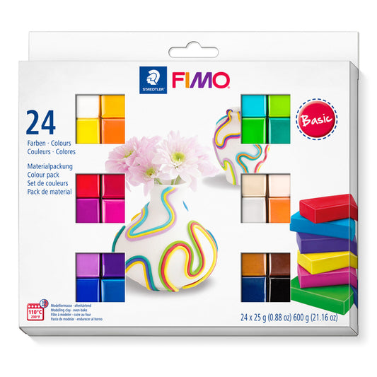 STAEDTLER FIMO Soft Colour Pack 24 Kleuren voor Creatieve Modellering
