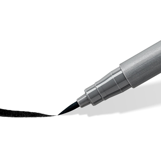 STAEDTLER pigment soft brush pen 6 kleuren, 97% gerecycled plastic - 4