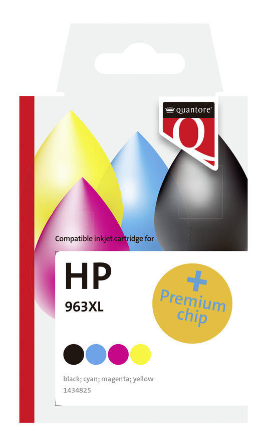 Gereconditioneerde HP 963XL inktcartridge zwart + kleur voor hoge afdrukcapaciteit