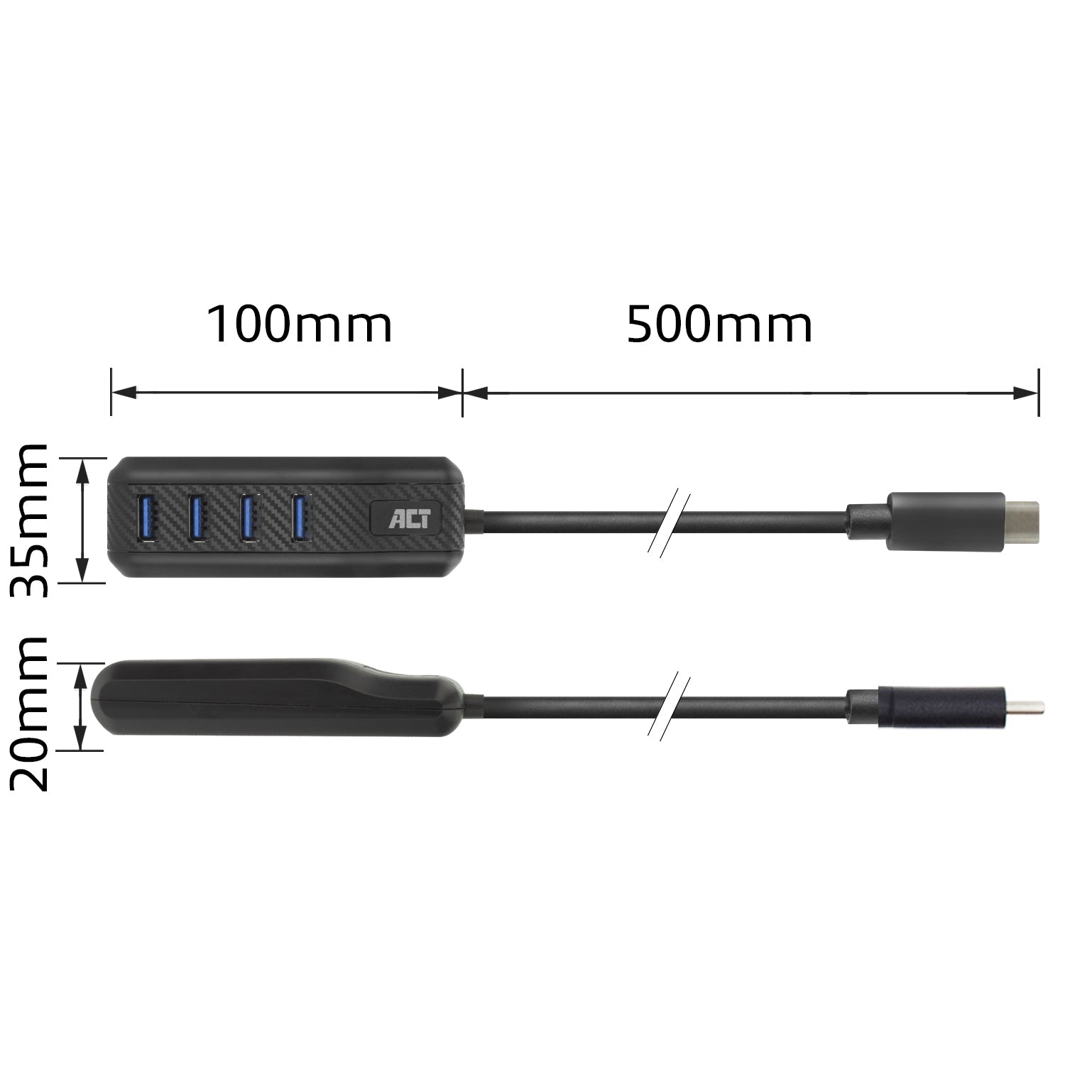 USB-C Hub 4-poorts USB-A met HDMI, Ethernet en Power Delivery - 6