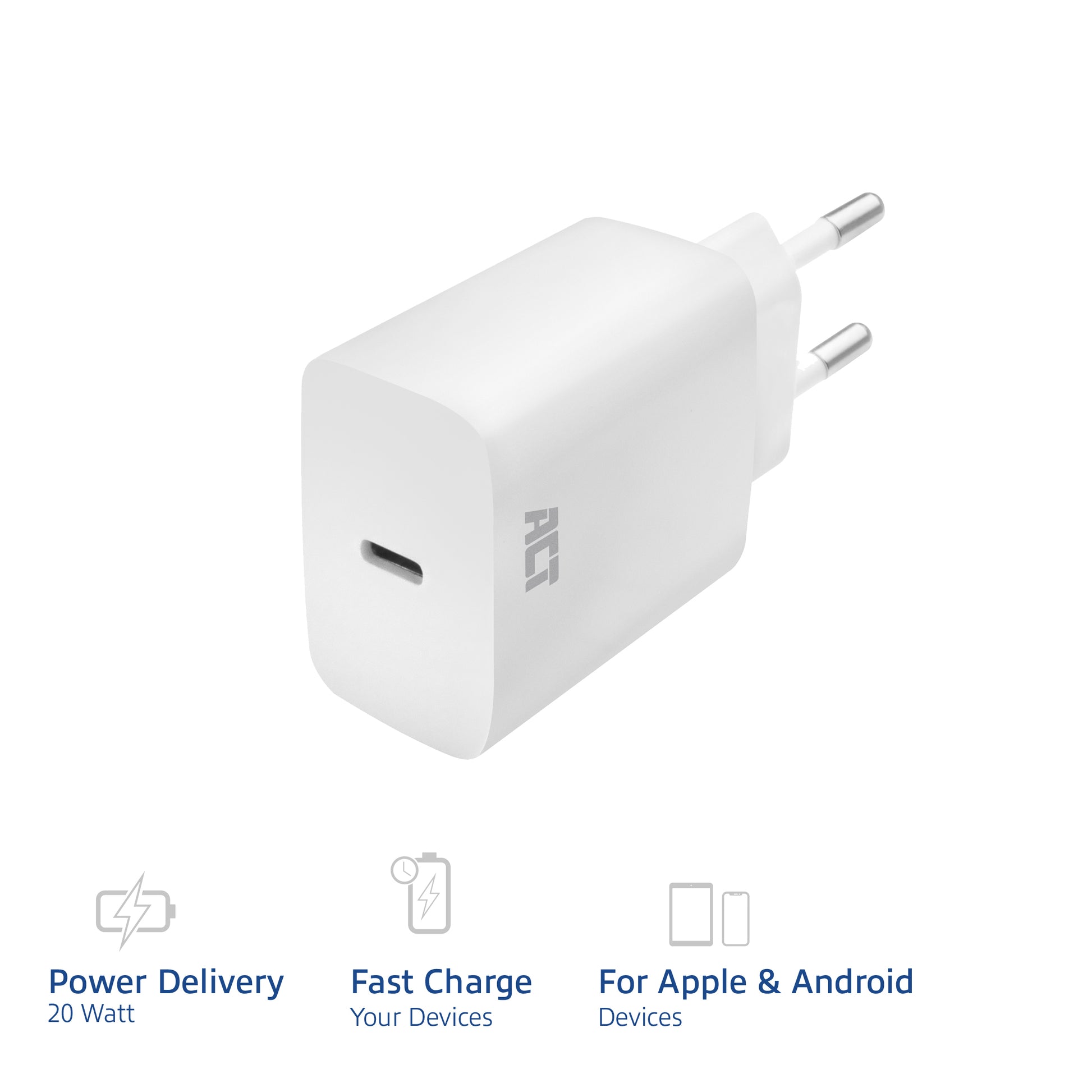 USB-C 20W Power Delivery snellader voor smartphone en tablet - 3