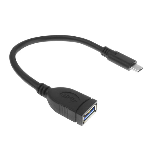 USB 3.0 OTG Kabel USB-C naar USB-A, zwart