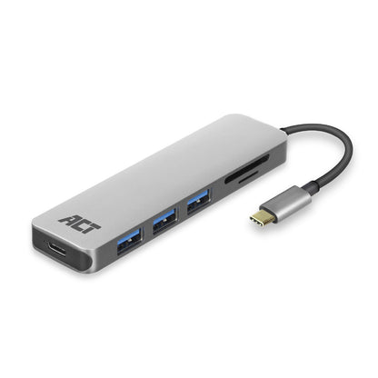 USB-C Hub 3.0 met 3 USB-A Poorten en Micro SD/SD Kaartlezer - 4
