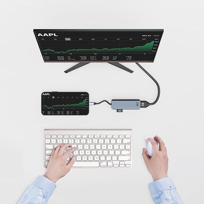 USB-C naar HDMI dual monitor adapter met MST ondersteuning - 5