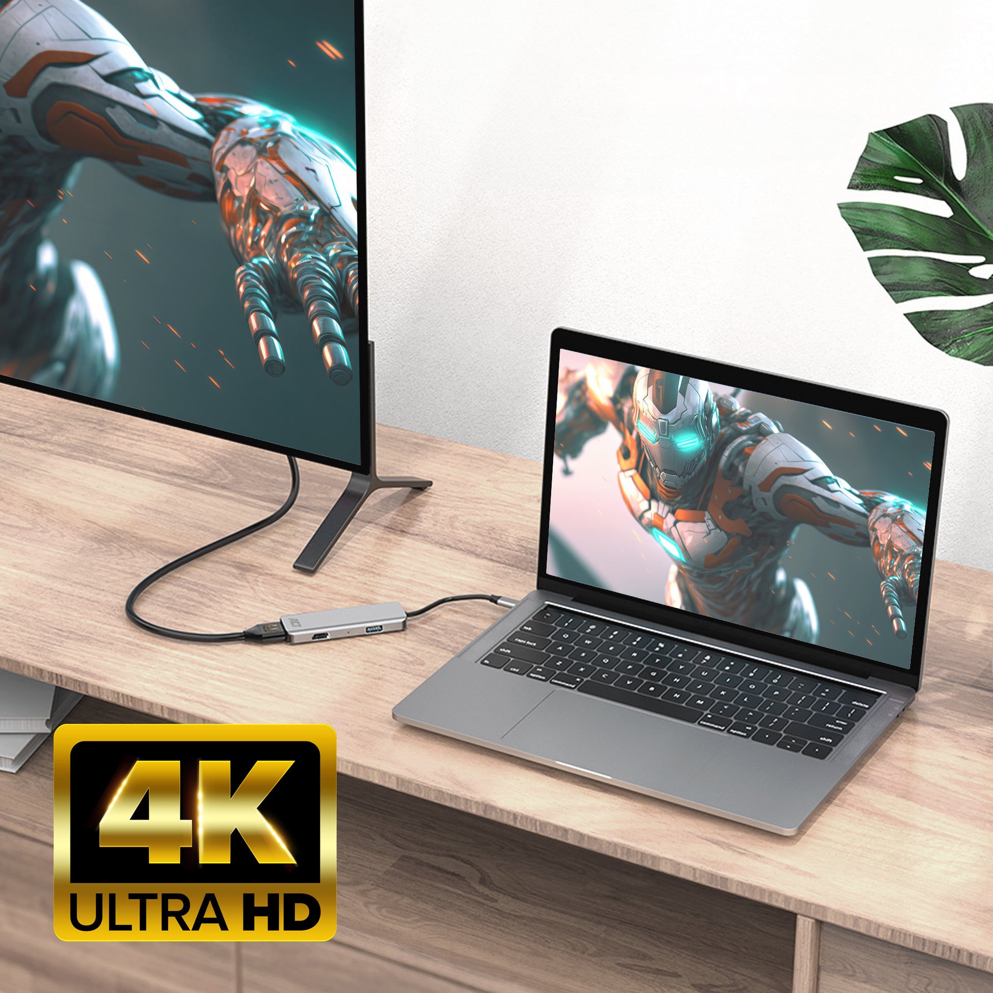 USB-C naar HDMI dual monitor adapter met MST ondersteuning - 6