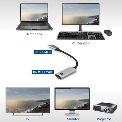 USB-C naar HDMI 4K adapter met 60Hz ondersteuning - 5
