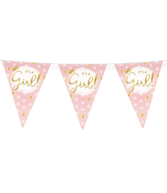 Foil Party Flags It's a Girl! met Frisse Ontwerpen