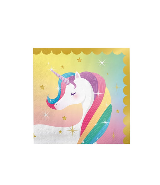 Unicorn Feestservetten 16 stuks