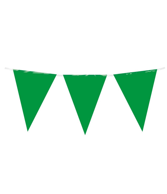 Party Flag PE Groen 10 meter vlaggenlijn