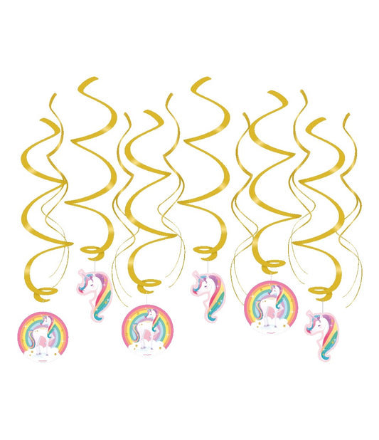 Unicorn Swirl Decoraties voor Unicorn Feesten