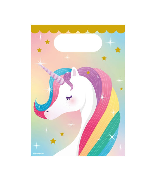 Unicorn cadeau tasjes 23x16cm voor feestjes