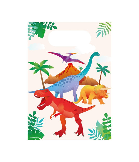 Dino Papier Gift Bags 23x16cm (6 stuks)