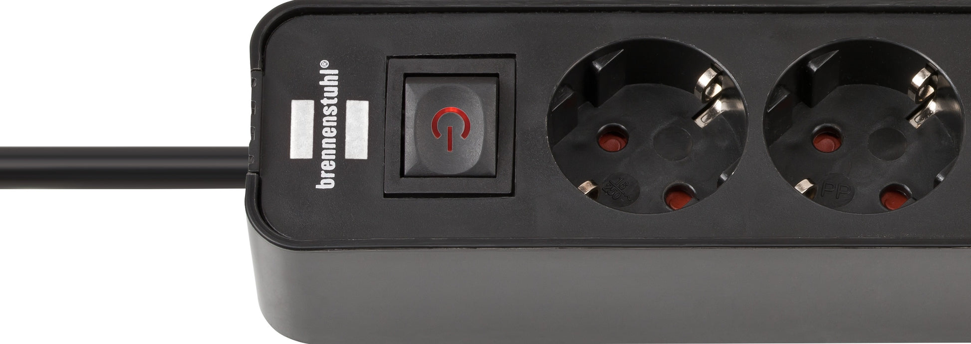 Brennenstuhl Eco 4-voudige stekkerdoos met 2 USB-C poorten, 1,5 m kabel - 2