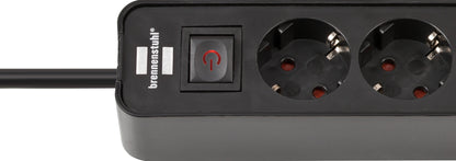 Brennenstuhl Eco 4-voudige stekkerdoos met 2 USB-C poorten, 1,5 m kabel - 2