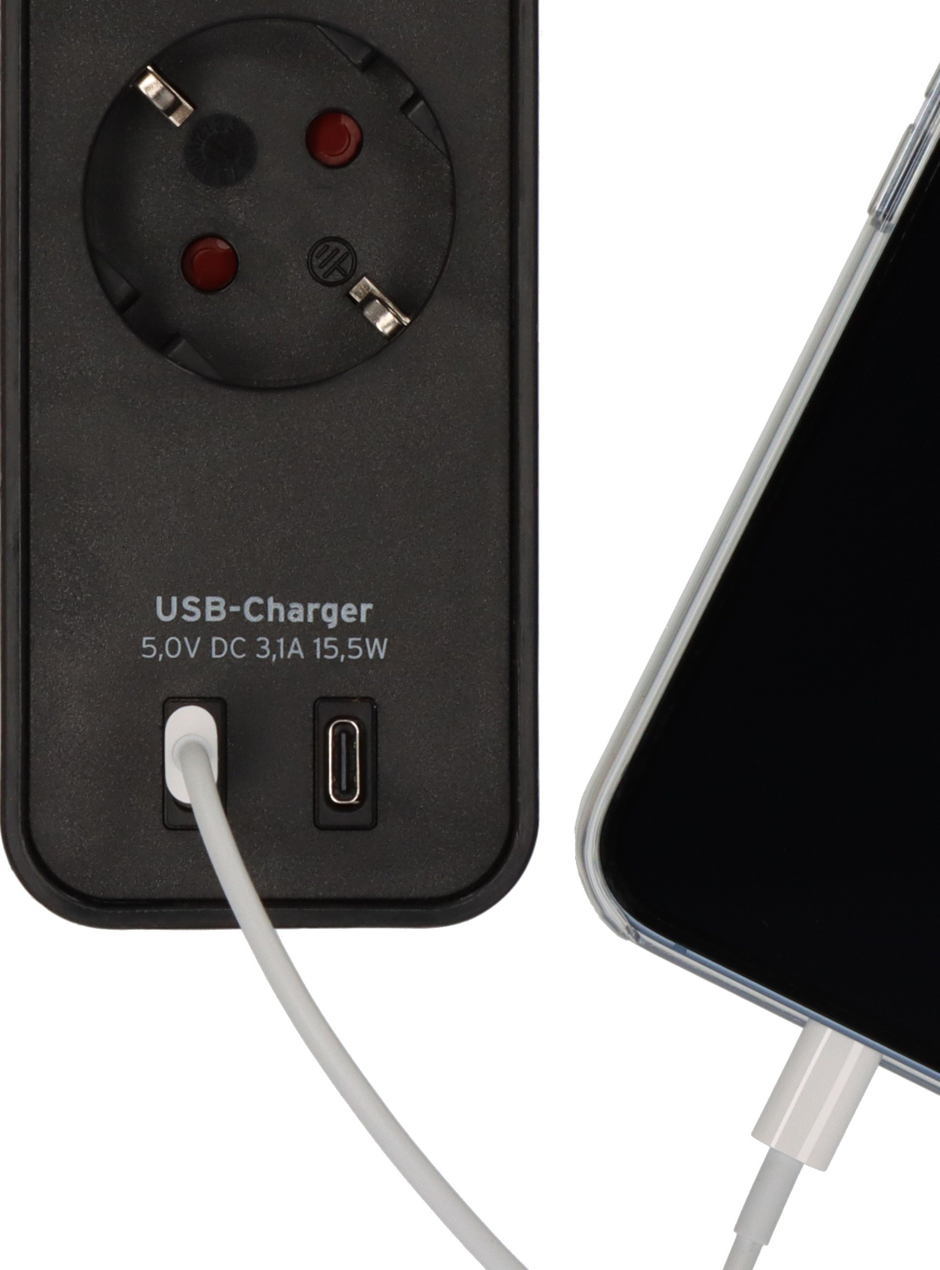 Brennenstuhl Eco 4-voudige stekkerdoos met 2 USB-C poorten, 1,5 m kabel - 3