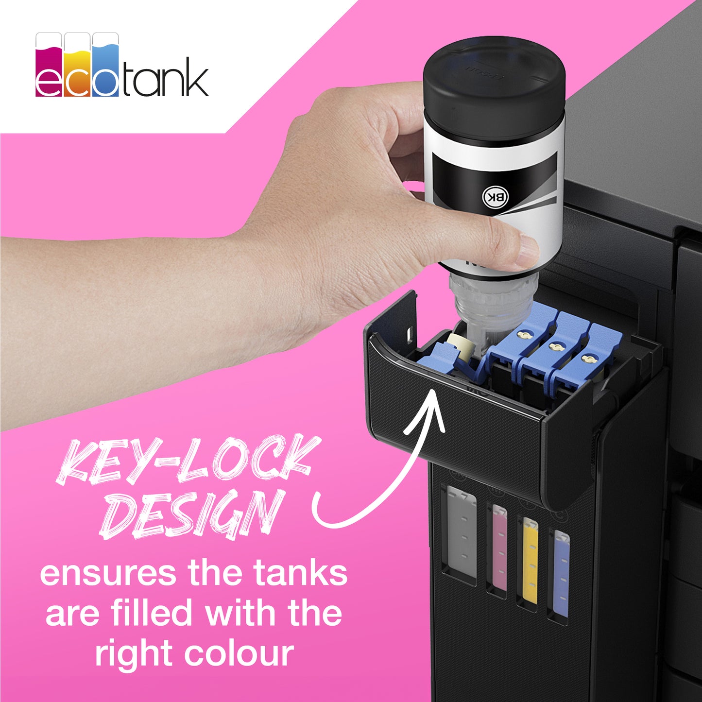 Epson 113 EcoTank Navulinkt Zwart + 3 Kleuren - 3
