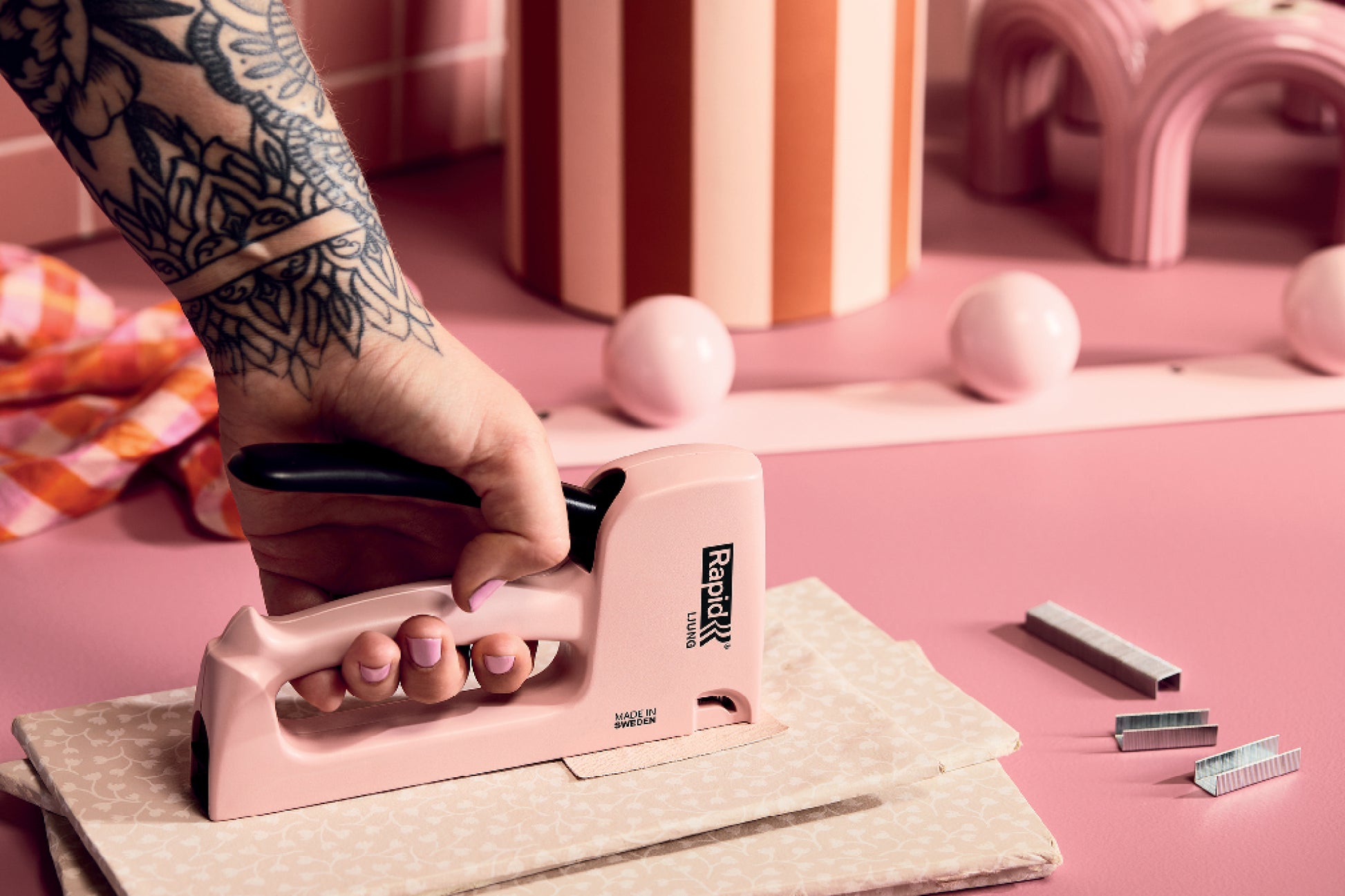 Nietpistool Rapid R13 Ljung 13/4-10 roze - 3