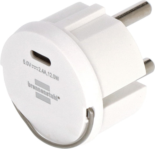 USB C Stekkeradapter Brennenstuhl 2,4A compacte laadoplossing