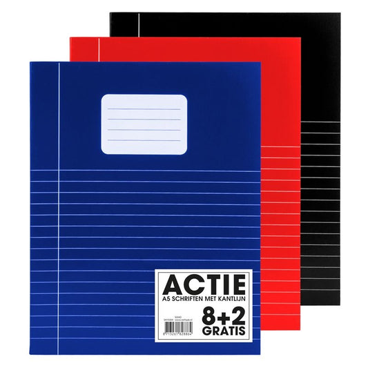 SOHO Basic A5 lijnschriften 80 pagina's, 8+2 kaftkleuren