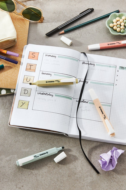 Stabilo Swing Cool Markeerstift Aardegroen, 2 lijndiktes - 4