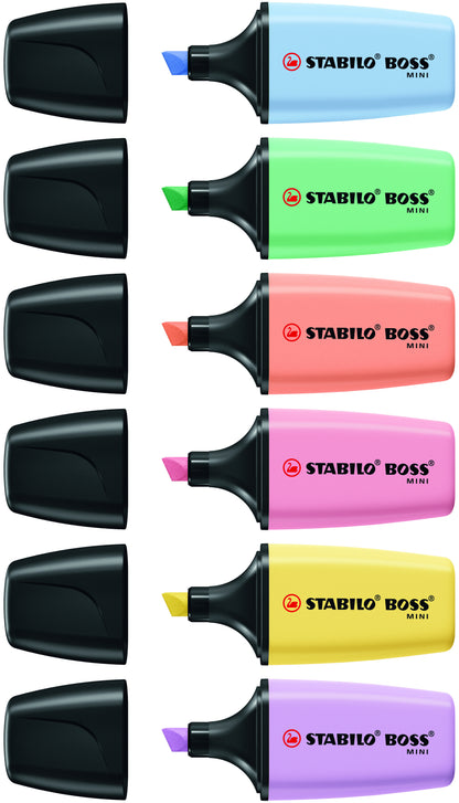 Stabilo BOSS Mini Pastel Markeerstiften 6 Stuks - 2