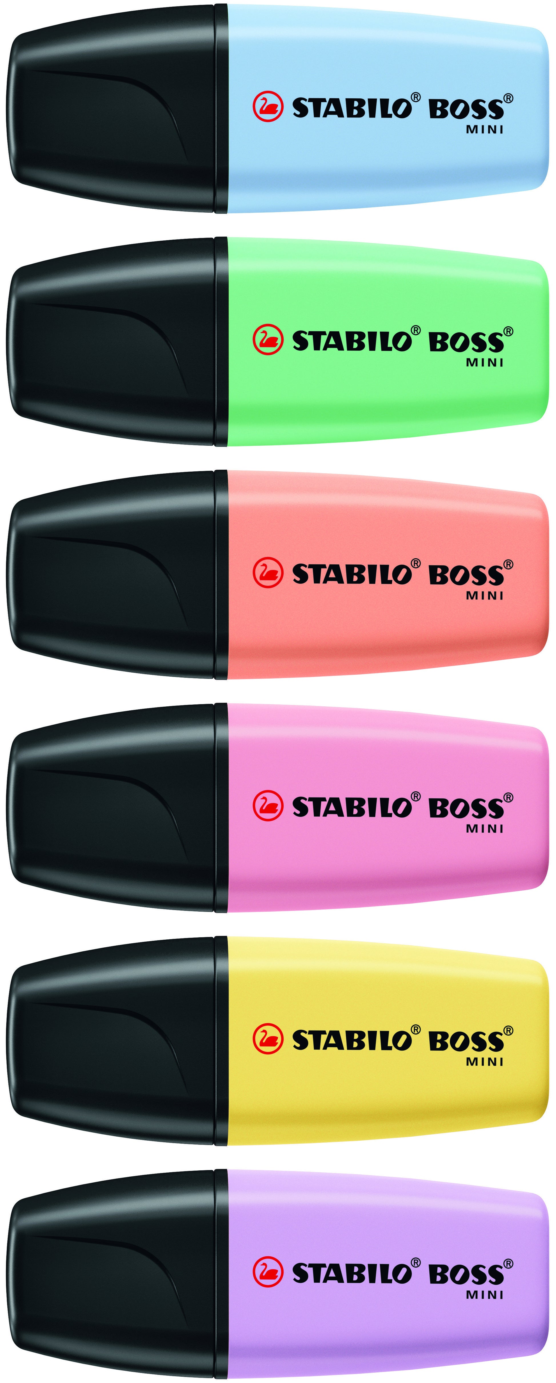 Stabilo BOSS Mini Pastel Markeerstiften 6 Stuks - 3