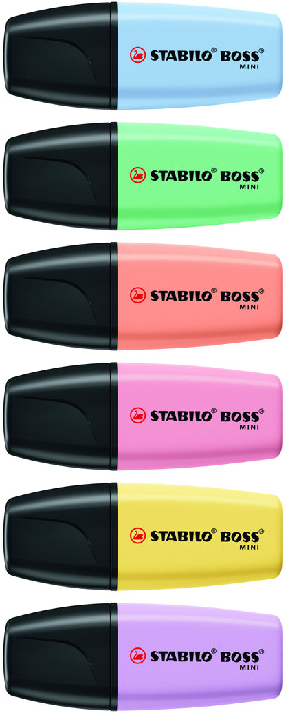 Stabilo BOSS Mini Pastel Markeerstiften 6 Stuks - 3